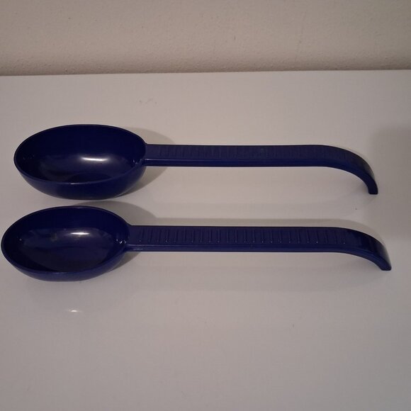 Weight Watchers Measuring Serving Spoons 1 Cup & 1/2 Portion Control Blue USA - Picture 1 of 14